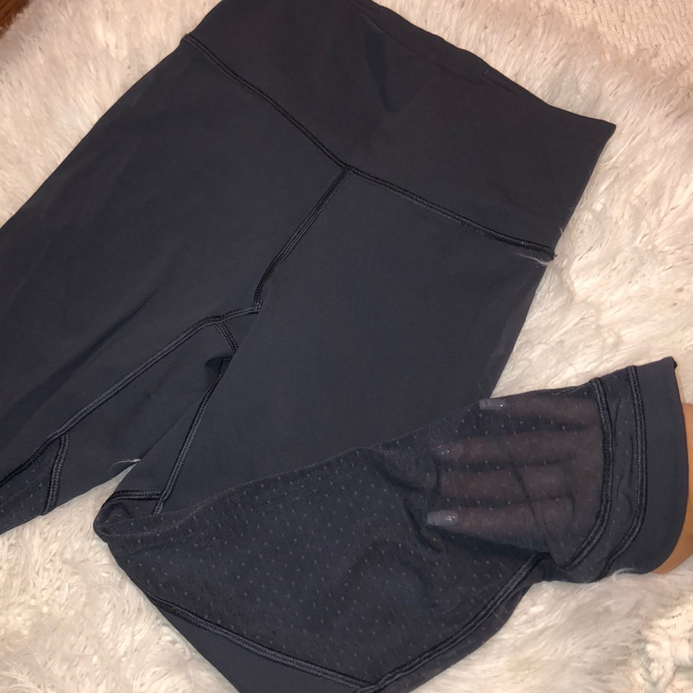 Lululemon mesh panel cropped leggings